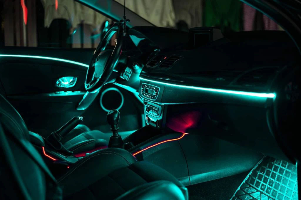 Car interior ambient lighting